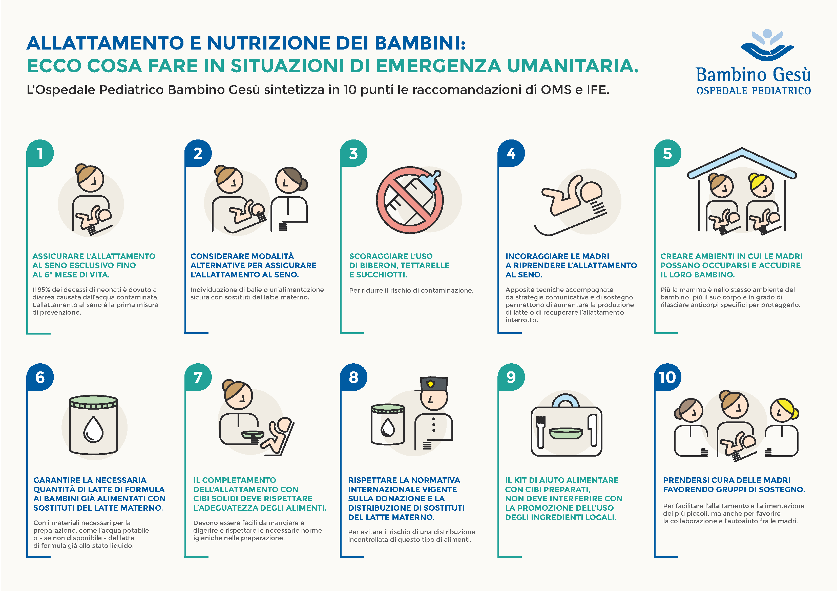 allattamento GRAFICA 10 raccomandazioni_OPBG