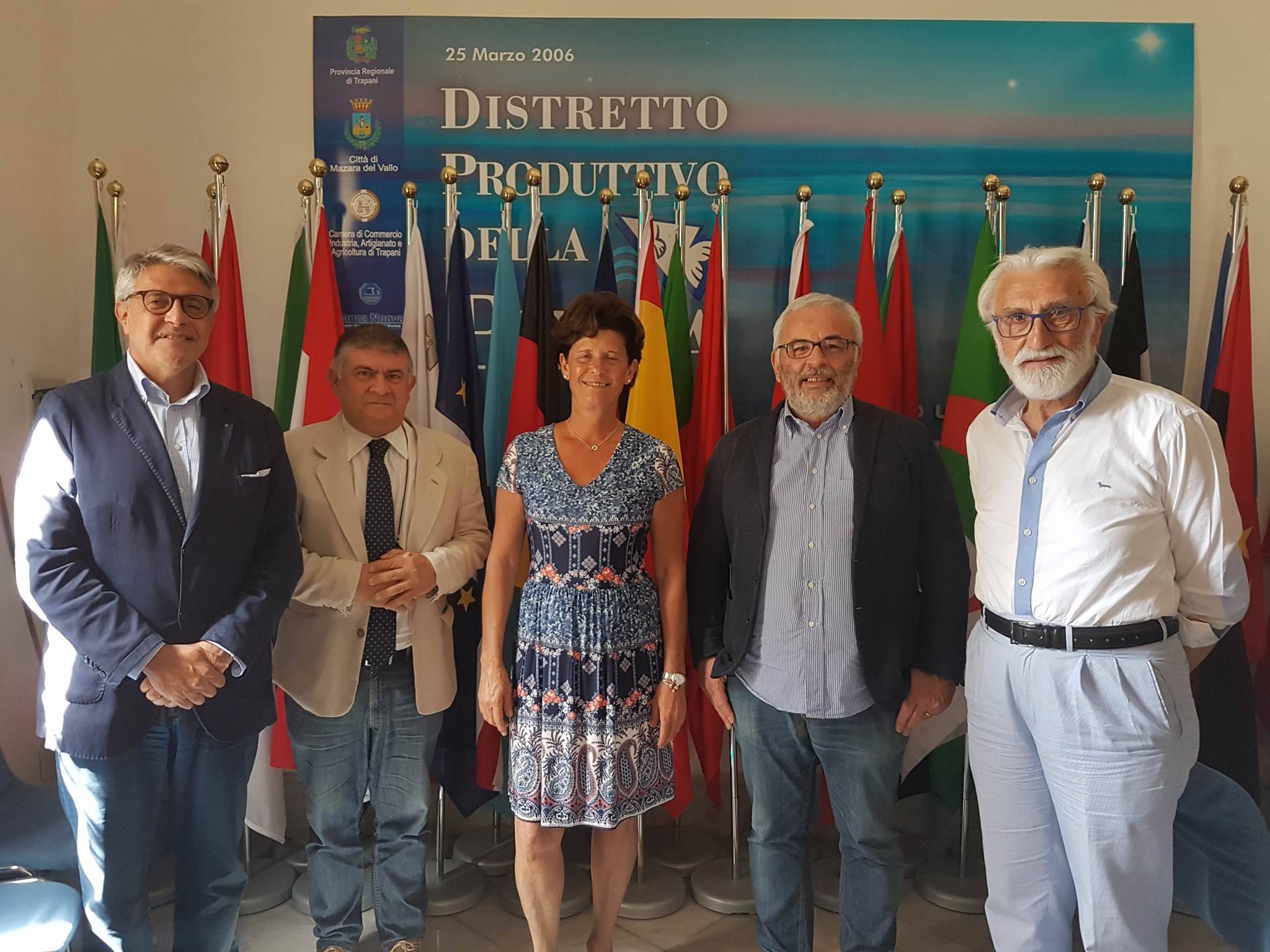 da sx Giovanni Tumbiolo, Giuseppe Pantaleo, Cecilia Canepa, Marco Lucchini, Vincenzo Montalbano Caracci